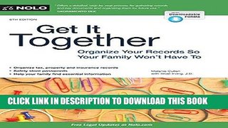 Ebook Get It Together: Organize Your Records So Your Family Won t Have To Free Read