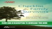 Ebook ABA/AARP Checklist for Family Survivors: A Guide to Practical and Legal Matters When Someone
