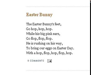Easter Bunny | Nursery Rhymes Songs With Lyrics and Action | Poems For Kids Lyrics