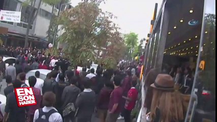 Otopark görevlisine kızan şahıslar terör estirdi