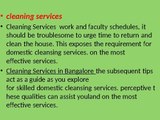 cleaning agencies in bangalore