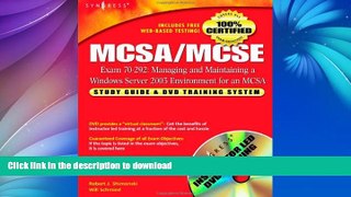 READ  MCSA/MCSE Exam 70-292 Study Guide and DVD Training System: Managing and Maintaining a