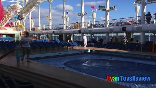 Disney Cruise Fantasy Family Fun Vacation Tour Part 2 Egg Surprise Toys Kids Video Ryan ToysReview-FdZVCtRbMq8