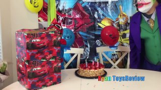 SPIDERMAN SURPRISE BIRTHDAY PARTY WITH JOKER Surprise Toy Funny Superheroes Video IRL In Real Life-u2IeiWYhqCE