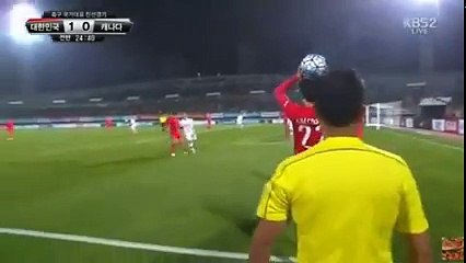 South Korea vs Canada 2-0 Jung Hyub Lee  Goal 11-11-2016