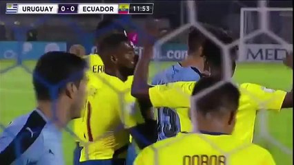 Coates Goal 1-0 Uruguay vs Ecuador