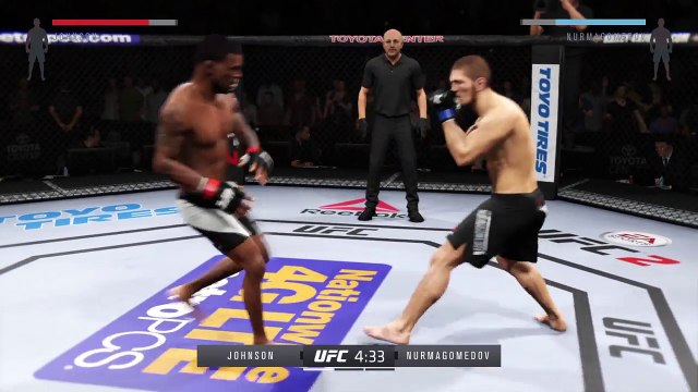 Khabib Nurmagomedov vs Michael Johnson - Full Fight / Хабиб Нурмагомедов - Майкл Джонсон (Simulation)