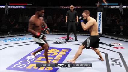 Khabib Nurmagomedov vs Michael Johnson - Full Fight / Хабиб Нурмагомедов - Майкл Джонсон (Simulation)