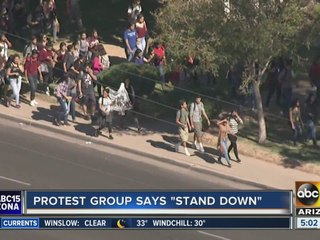 Well known protest group telling Trump protesters to stand down