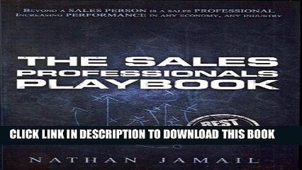 [DOWNLOAD] PDF The Sales Professionals Playbook: Beyond a Sales Person is a Sales Professional