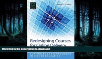 READ  Redesigning Courses for Online Delivery: Design, Interaction, Media   Evaluation