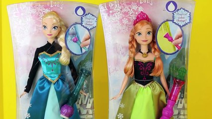 Frozen Elsa and Anna Barbie Dolls Color Change Dress Disney Frozen Color Changing Princess Gown