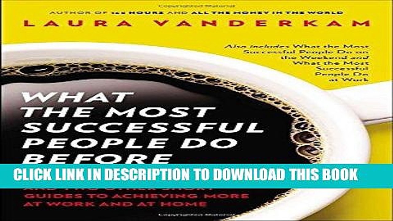 [BOOK] PDF What the Most Successful People Do Before Breakfast: And Two Other Short Guides to