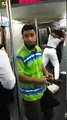 NYC Subway L Train Mother Fight with baby stroller rolling