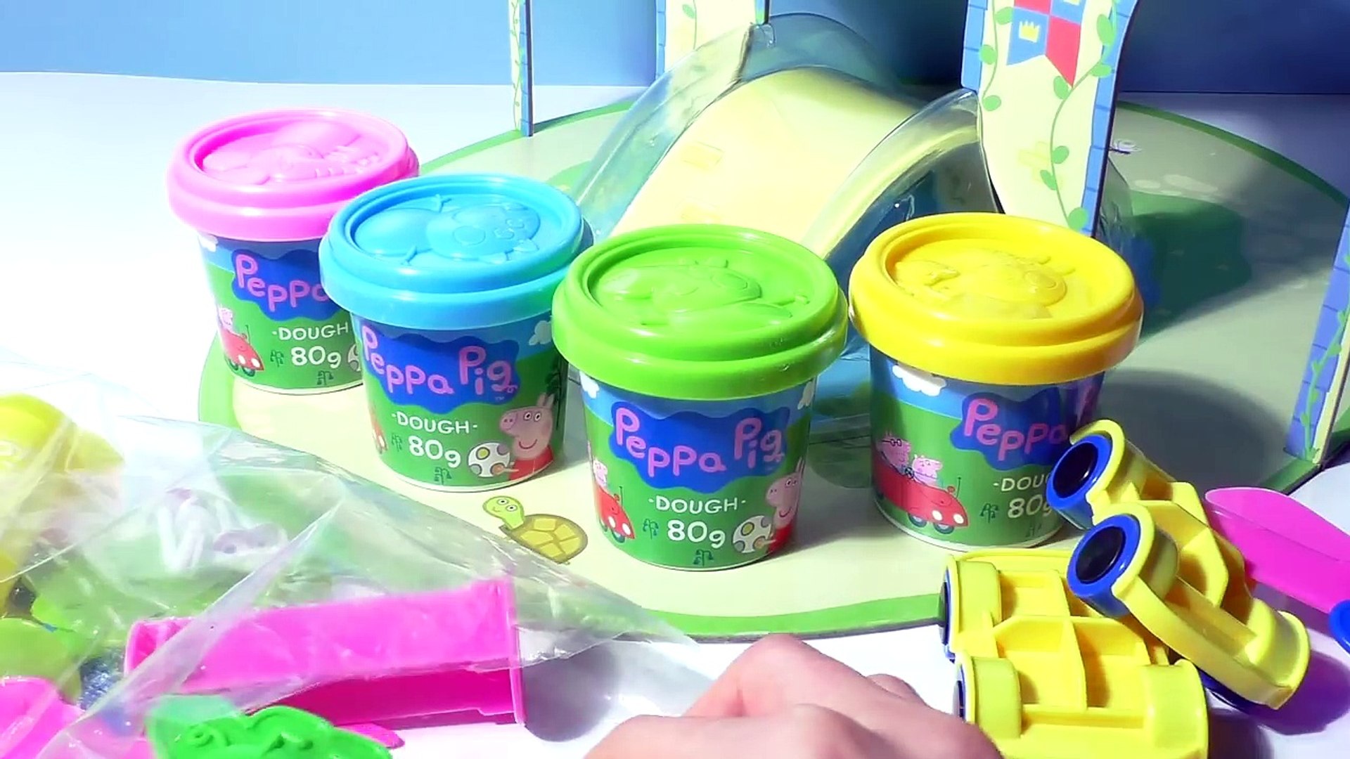 Peppa Pig Castle Dough Play-Doh Games Playset Kids Fun Toys Review Playdoh  - video dailymotion