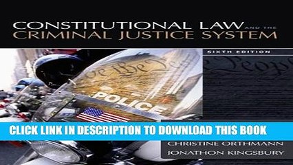 [PDF] Constitutional Law and the Criminal Justice System Full Online