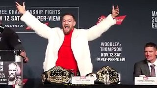 Conor Mcgregor throwing chair at pressconference 205