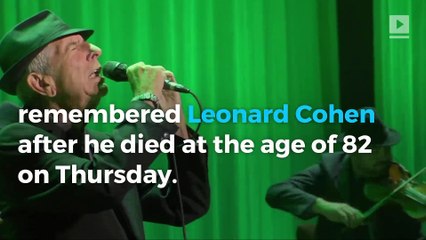 Stars pay tribute to 'godfather of gloom' Leonard Cohen