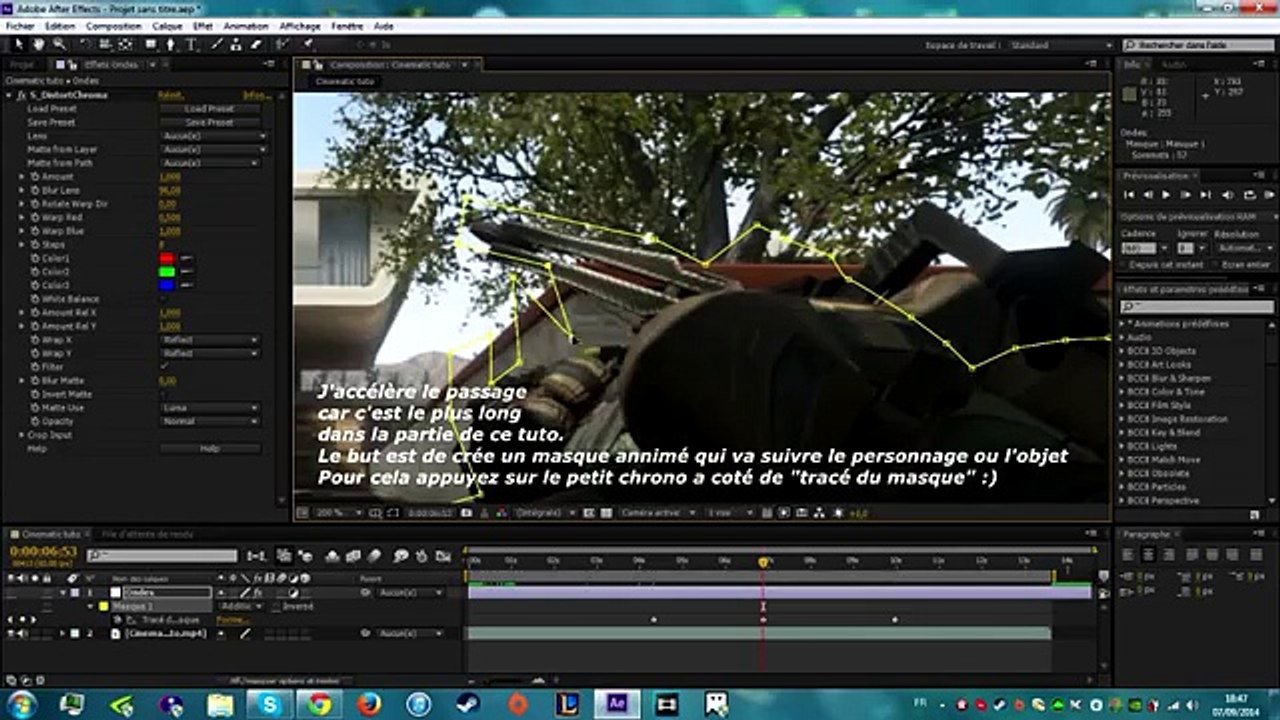 After Effect CS6 : Tuto ondes Chromatiques (FR)