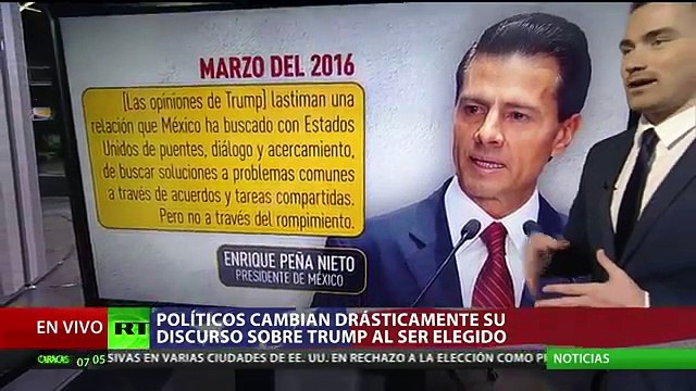 Los cambios de actitud de los políticos antes y después de Trump