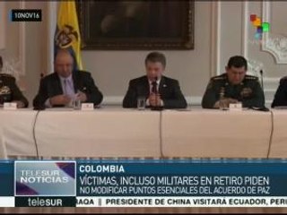 Colombianos insisten en que acuerdo de paz debe mantener su esencia
