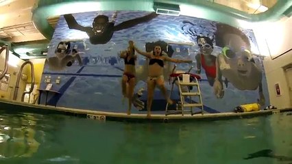 Kids Swim in The Swimming Pool at Night - Baby Tries Bean Boozled Jelly Beans - Toddler Fu