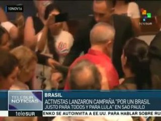 Activistas lanzan campaña "Por un Brasil justo para todos y para Lula"