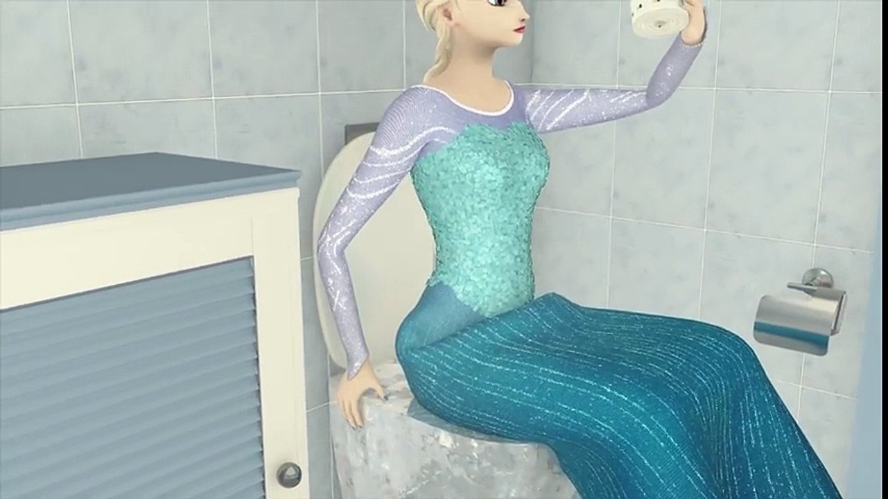 Elsa Kisses Jack In The Toilet (Frozen)