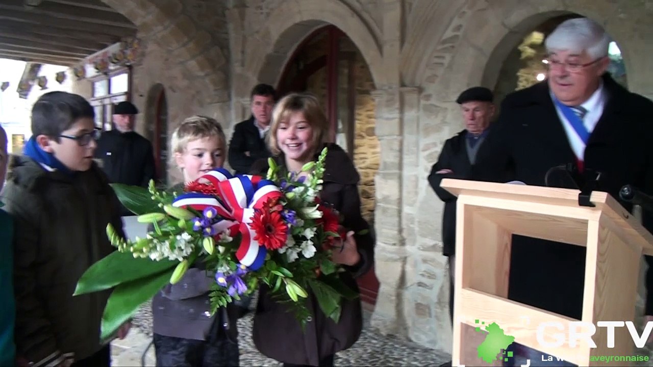 Commémoration du 11 novembre, année 2016 à Sauveterre-De-Rouergue
