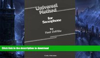 FAVORITE BOOK  Universal Method for Saxophone  PDF ONLINE