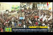 Brasil: violentas protestas contra medidas propuestas