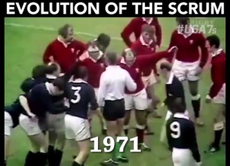 L'évolution de la mêlée depuis les années 50