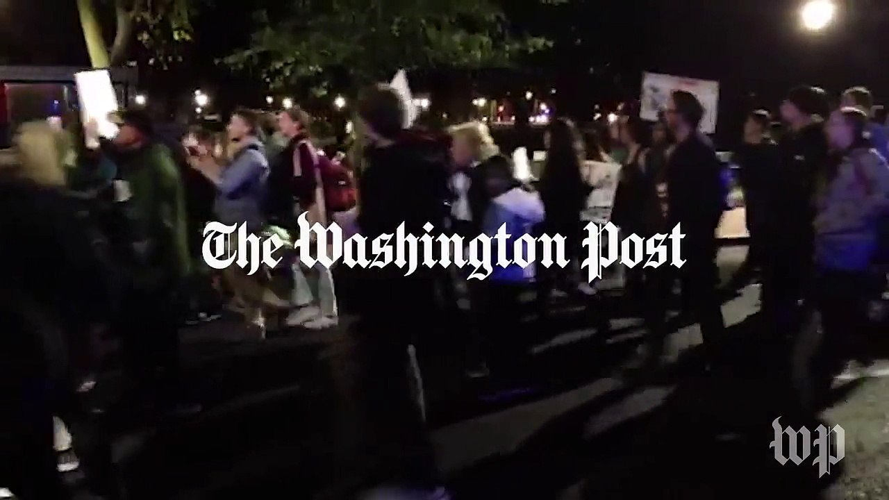 Protesters march against Donald Trump in Conn.