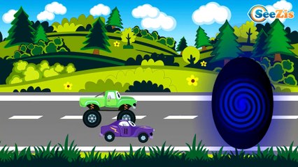 Сoche de policía y Сamión de bomberos | Dibujos animados de Coches | Carros infantiles