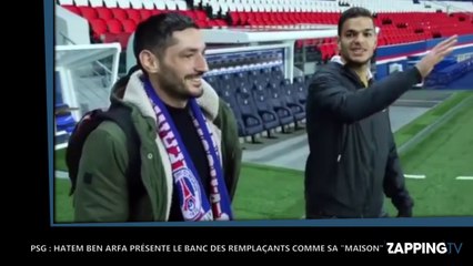 PSG : Hatem Ben Arfa présente le banc des remplaçants comme sa "maison", la vidéo hilarante