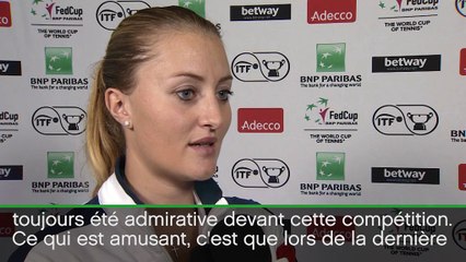 Fed Cup - Mladenovic : "Un rêve de petite fille"