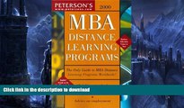 FAVORITE BOOK  MBA Distance Learning 2000 (Peterson s MBA Distance Learning Programs) FULL ONLINE