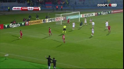 Artak Grigoryan Goal HD - Armenia 1-2 Montenegro - 11-1-2016