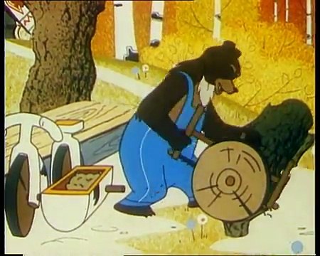 Лиса, медведь и мотоцикл с коляской