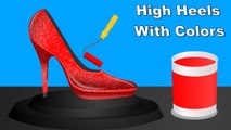 Learn Colors with High Heels Colours to Kids Children Toddlers Baby Play Videos