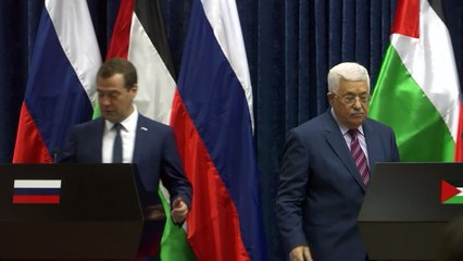 Russian PM meets Palestinian president in the West Bank