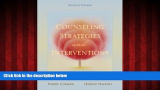 Free [PDF] Downlaod  Counseling Strategies and Interventions (7th Edition)  DOWNLOAD ONLINE