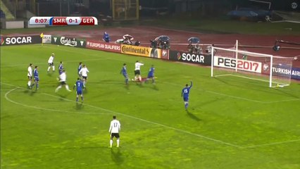 0-2 Serge Gnabry Goal HD - San Marino 0-2 Germany 11.11.2016