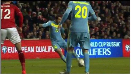 Goal Suyumbayev Denmark	1-1	Kazakhstan 11.11.2016