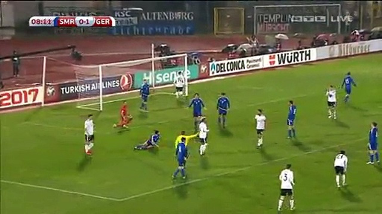 0-2 Serge Gnabry Goal HD - San Marino 0-2 Germany - 11.11.2016
