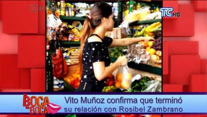 Vito Muñoz confirma ue terminó su relación con Risible Zambrano