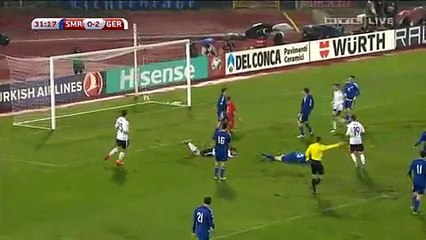 0-3 Jonas Hector Goal HD - San Marino vs Germany - 11.11.2016