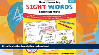 FAVORITE BOOK  Now I Know My Sight Words Learning Mats: 50+ Double-Sided Activity Sheets That