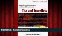 Buy book  Tics and Tourette s: Breakthrough Discoveries in Natural Treatments online to buy