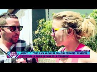 AMPAYAN A LESLIE MUY CARIÑOSA CON COTO